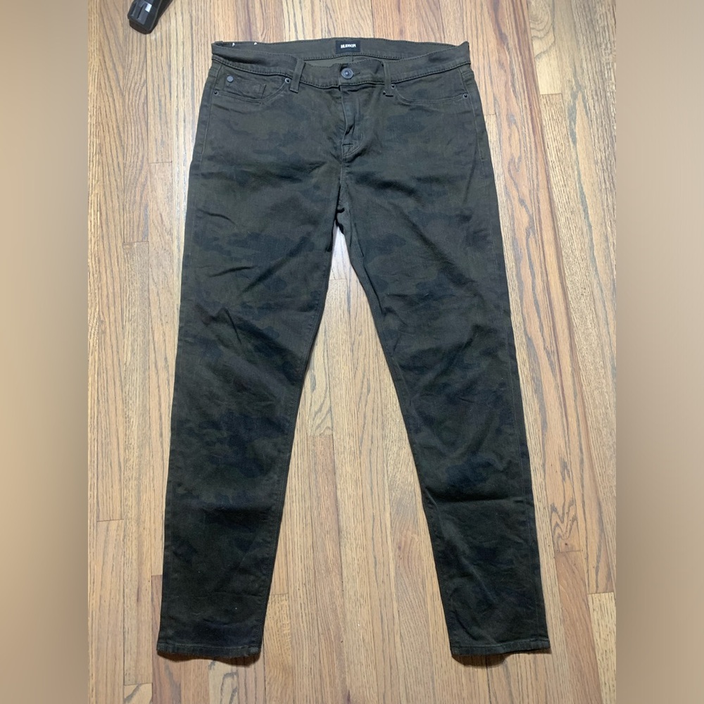 Hudson green camo jeans 31